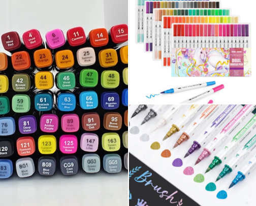 COLORING MATERIALS MUST HAVES cover photo collage