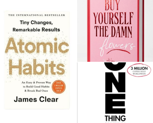 Favorite Books for self development cover photo collage