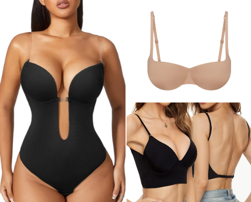 Backless Bra bodysuit 🔥🔥❤️🥵🥵🥵 cover photo collage