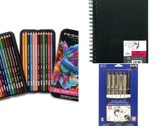 Supplies every artist needs🎨 cover photo collage