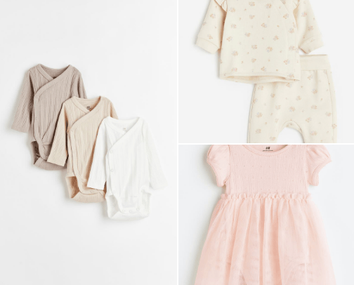 H&M newborn baby clothing🎀 cover photo collage