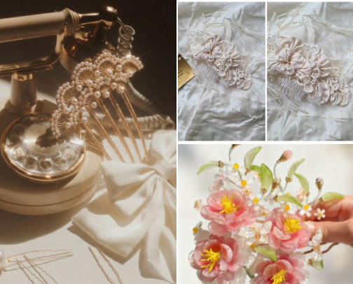 Vintage Hair Accessories cover photo collage