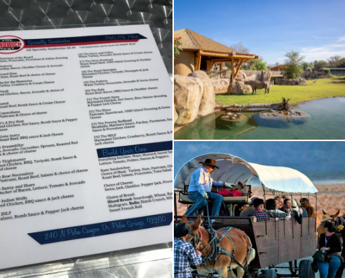 Sip, Shop, Stroll cover photo collage