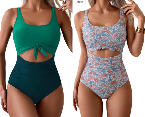 Tummy Covering Swimsuits cover photo collage