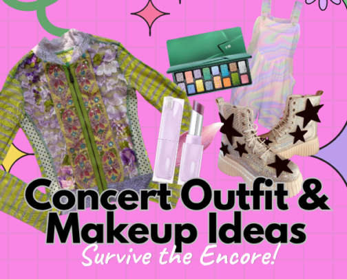 Concert Outfit & Makeup Ideas That Survive the Encore cover photo collage