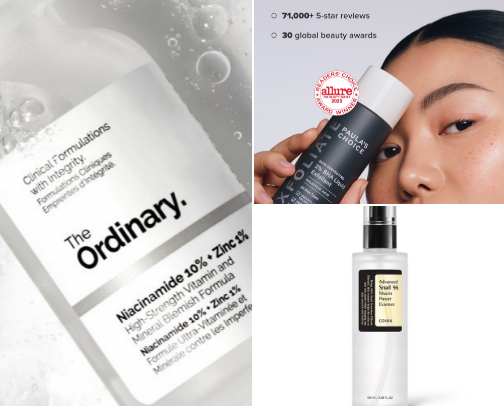Great for acne-prone skin — I recommend it cover photo collage
