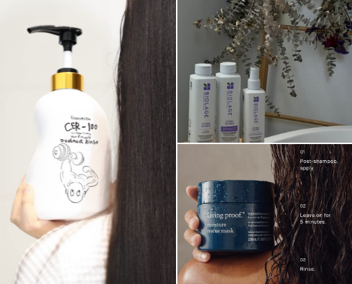 Hair products I can't live without 💇‍♀️ cover photo collage