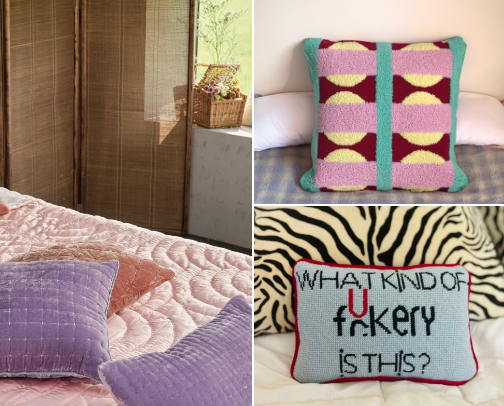 Pillows & Throws cover photo collage
