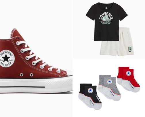 Converse – Icona di stile e libertà d’espressione
Converse è un simbolo senza tempo di autenticità e creatività. Dalle classiche Chuck Taylor ai modelli più moderni, ogni paio racconta una storia di individualità e spirito urbano. cover photo collage
