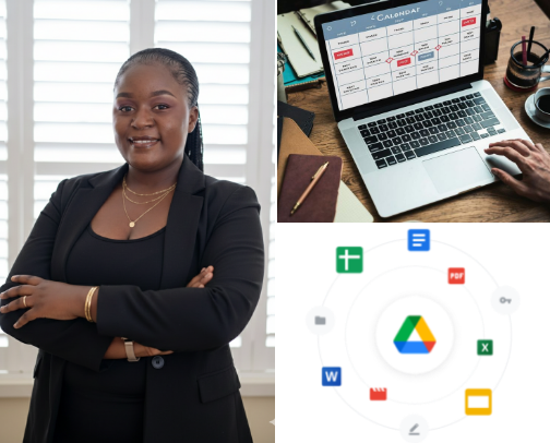 Tools l use to keep busy founders organized and on track cover photo collage