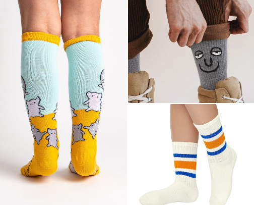 Step Boldly, Sock Beautifully cover photo collage