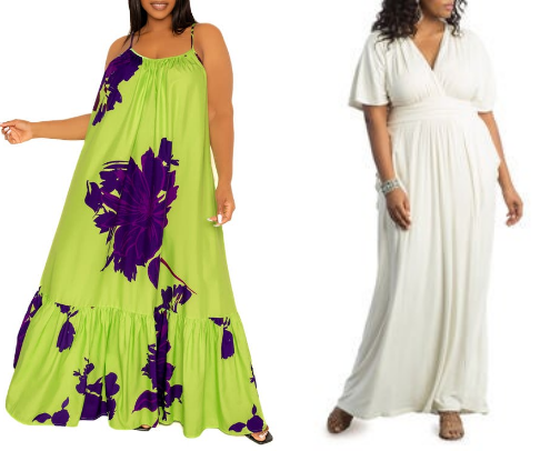 *Fabulous fullfigure files * Vacation dresses cover photo collage