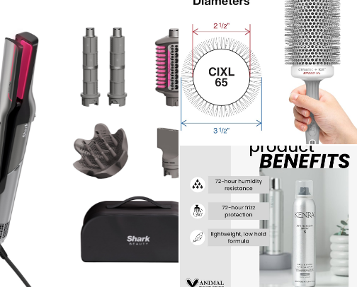 Sleek Blowout Routine for Natural Hair at Home cover photo collage