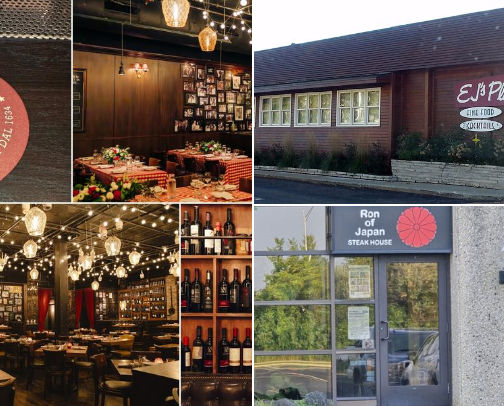 My favorite restaurants cover photo collage