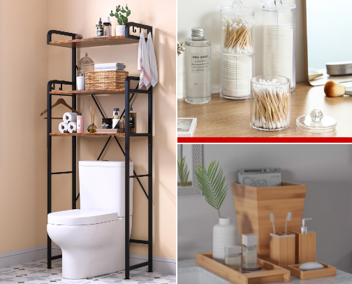 Bathroom Glow-Up: Decor & Organization Finds You’ll Adore cover photo collage