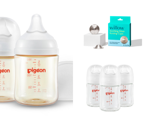 What is used for Breastfeeding/bottle feeding cover photo collage