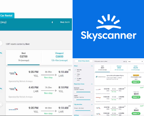 Skyscanner cover photo collage
