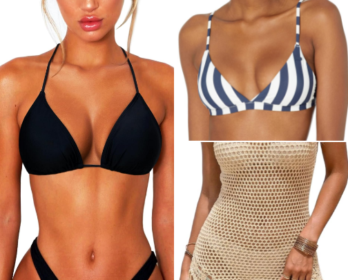 Hello beach, here I come… 🏖️💛 what’s in my beach bag cover photo collage