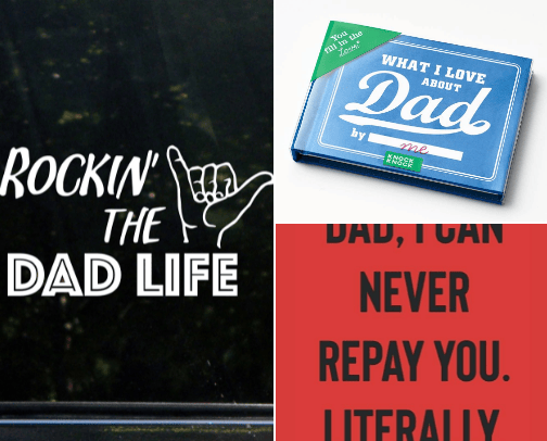 Father's Day gifts cover photo collage