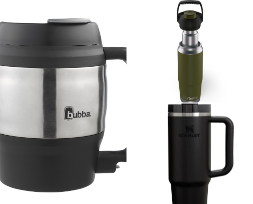 Thermo Bottles and Mugs cover photo collage
