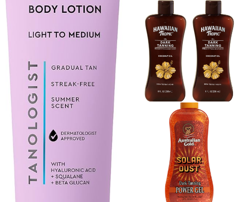✨ Budget-Friendly Tanning Favorites ✨ cover photo collage
