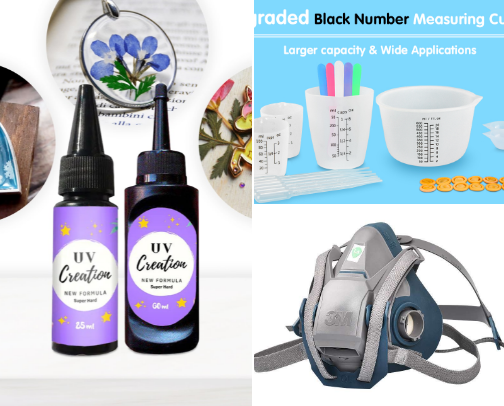 Resin Crafting Essentials: The Ultimate Guide for Flawless Pours. cover photo collage
