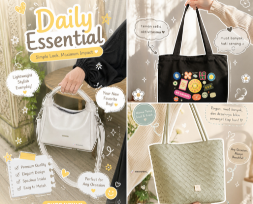 bags cover photo collage
