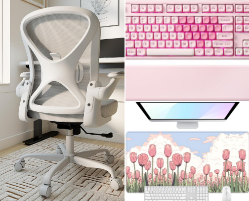 My Desk Setup cover photo collage