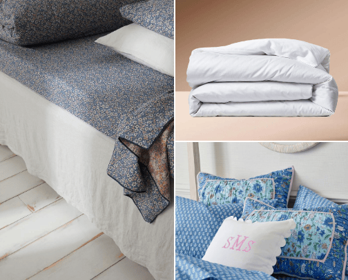 Bedding pairings cover photo collage