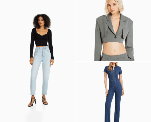 Kleidung, Schuhe und Accessoires für Damen - Bershka cover photo collage