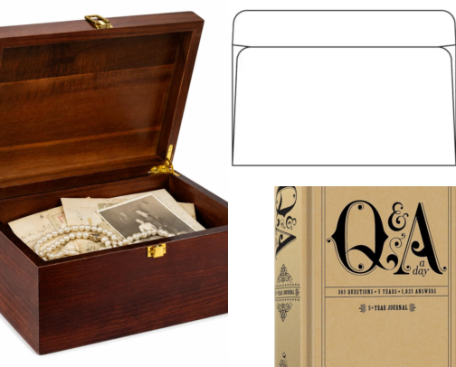 Keepsake Letters — Read These When I'm Dead (or at Graduation) cover photo collage