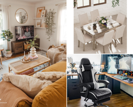 Home and lifestyle cover photo collage