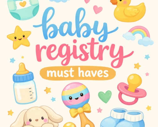 Baby item must haves! Put these on your registry ASAP cover photo collage