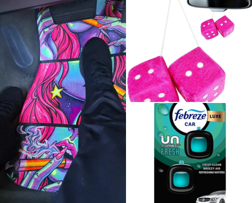 Car accessories cover photo collage