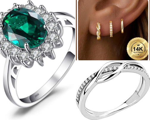 Blingy Costume Jewelry Fun! cover photo collage