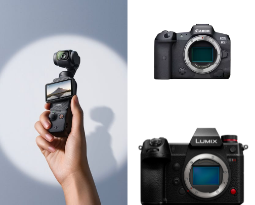 Top Cameras For Professionals & Casual Photographers cover photo collage