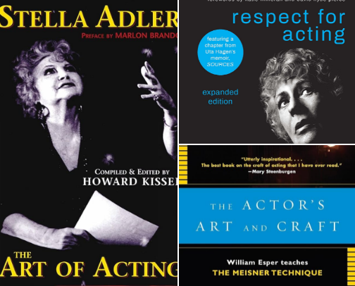 The best books for actors, directors and all artists! cover photo collage