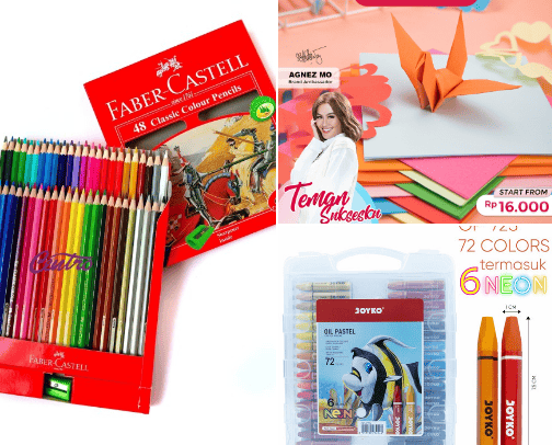 Art Supplies for Kids cover photo collage