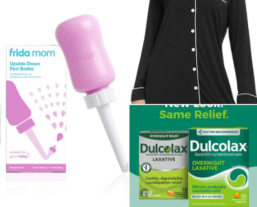 Pregnancy and postpartum essentials cover photo collage