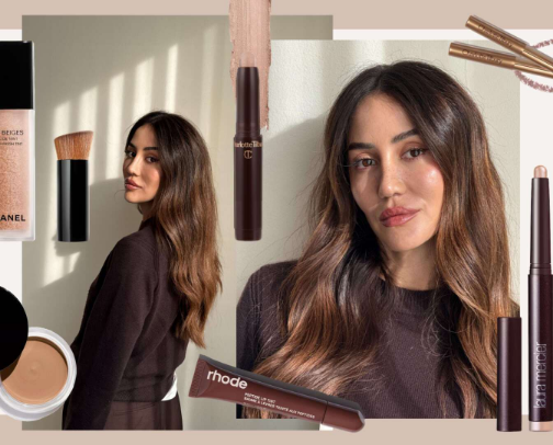 10-Minute Makeup Routine + Outfit for Busy Mornings cover photo collage