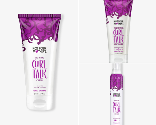 Products for curly/wavy hair cover photo collage