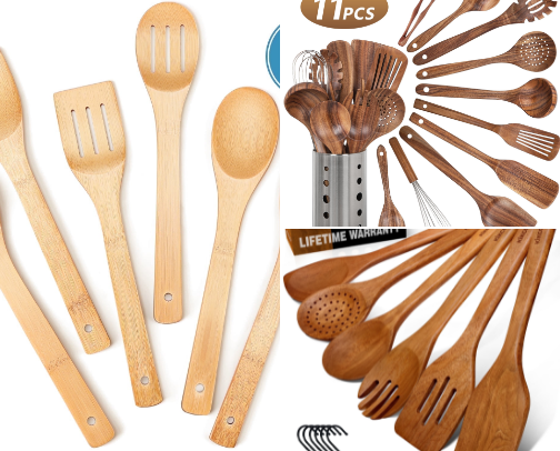Walmart Wooden Kitchen Utensils for a Cozy Kitchen 🍳 cover photo collage