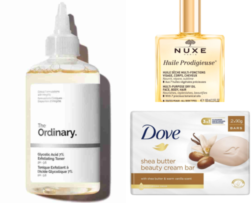 Skin/body care cover photo collage