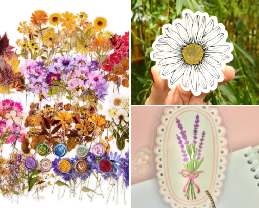 Pressed Flower Laptop Stickers That Finally Made My Plain MacBook Feel Like Mine cover photo collage