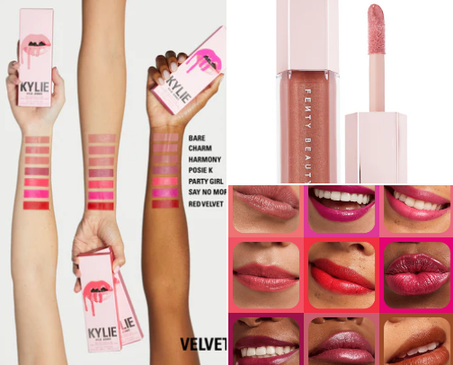 LIPS AND EYES 💅✨ cover photo collage