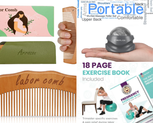 Labor Comfort & Hospital Bag Guide cover photo collage