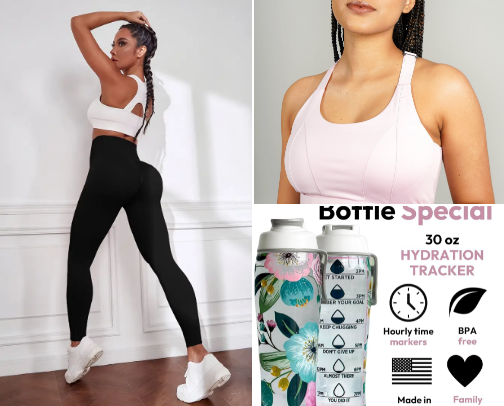 Consistency and Fat Burn Essentials| My go-to tools for staying motivated on my weight loss journey| cover photo collage