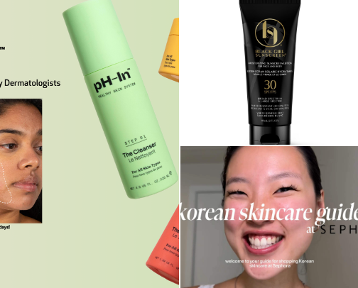 Skin care routine cover photo collage