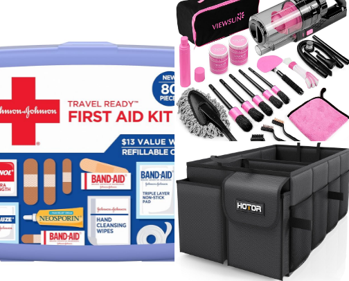 Car Essentials coming in Clutch🚗 cover photo collage