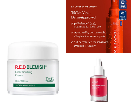 my favorite skincare products cover photo collage